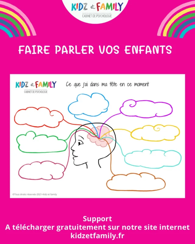 🩷Nouveau support à télécharger gratuitement pour les parents, les pros de santé et les enseignants.
🩷 votre enfant a du mal à vous parler, à verbaliser les choses auxquelles il pense?
🩷 utilisez ce support et demander à votre enfant, ce qu’il a dans la tête en ce moment, avec ce qu’il vous dit, remplissez chaque bulle.
🩷Ensuite vous pouvez prendre des crayons de couleur, et lui demander quelle émotion chaque bulle provoque chez lui.
Par exemple, est-ce que telle chose te met en colère? Si oui, on le colorie en rouge , te met en joie on colorie en jaune, te rend Triste on colorie en bleu etc .,
🩷Cela vous permettra de faire un état des lieux sur son ressenti, et lui demander si vous pouvez l’aider pour telle ou telle chose ou si lui a des idées de solutions.
#psychologie #kidzetfamily #supports #emotions #parents #enfants #verbaliser #parentalité #ressenti #faireparler #gratuit #outilsparentaux