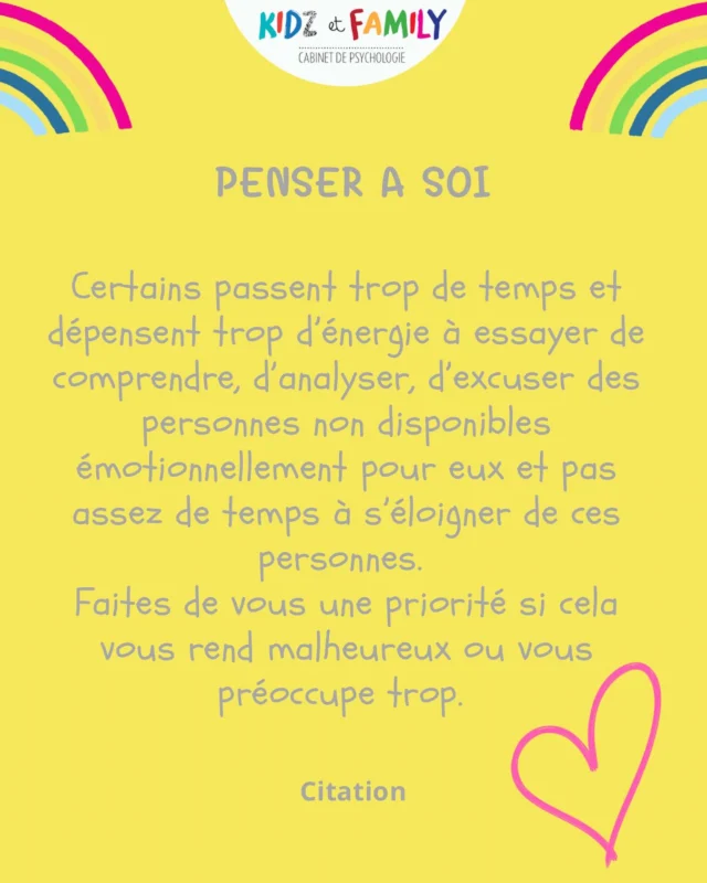 Pensez à prendre soin de vous et de mettre votre énergie, votre disponibilité auprès des personnes qui vous font du bien 🩷🩷🩷