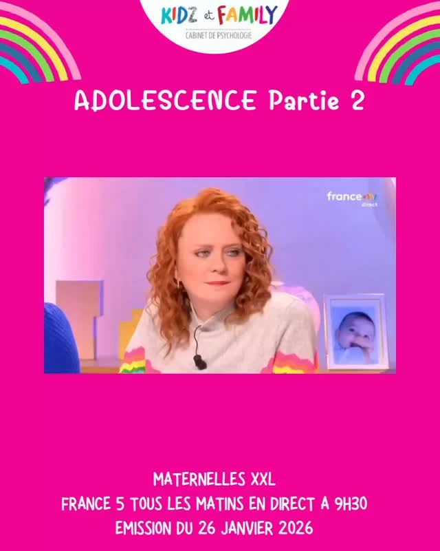 Chronique pour @lamaisondesmaternelles sur le thème de l’adolescence partie 2 du 26 janvier 2026. 
☀️Trop de choses à dire pour le faire sur une seule émission.
☀️Dans cette chronique, nous évoquons : 
💙comment maintenir le cap et garder du lien avec nos ados ?
💙Concrètement y a-t-il des choses à dire ou à faire pour que cela se passe mieux ?
💙Y a-t-il des symptômes qui doivent nous alerter chez nos ados ?
Replay disponible en intégralité sur france•tv.
#parents #ados #psychologie #conseilsparents #parentalité