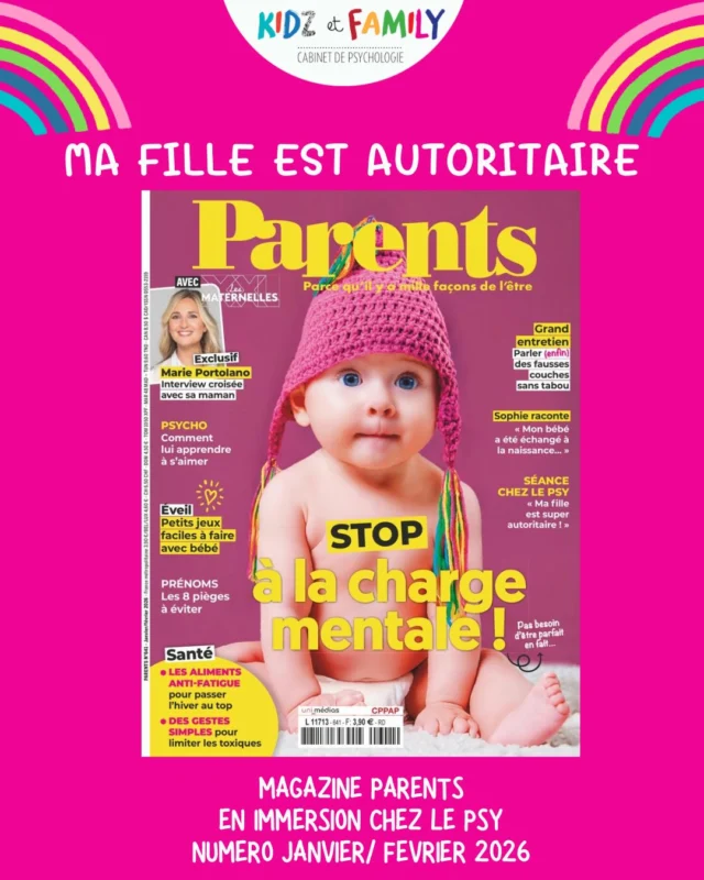 🎀Comme dans chaque nouveau numéro du magazine @parents_fr retrouvez la partie en immersion chez le psy .
🎀Il s agit d’une consultation psy avec Aurélie retranscrite pour le Magazine.
🎀Dans ce numéro une maman a besoin d’aide car sa fille est très autoritaire.
🎀 Retrouvez dans le Magazine la consultation en intégralité ainsi que des conseils si cela vous concerne chez vous.
#parentalité #enfants #parents #autoritaire #psychologie