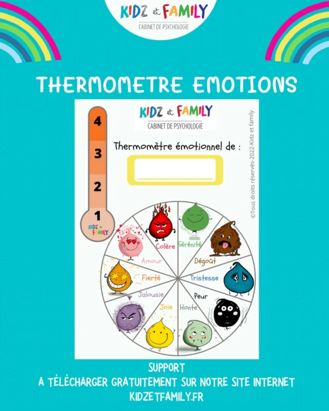 💚Support à imprimer et personnaliser en ajoutant le prénom de votre enfant. A télécharger gratuitement sur notre site > supports > émotions 

💚Insérez une flèche dans la roue et un trombone en haut à gauche pour faire glisser selon l’intensité.
 
💚Ce support est fait pour aider vos enfants à bien identifier l’émotion ressentie, la verbaliser puis trouver une solution si l’émotion est ressentie comme étant désagréable.

💚Vous pouvez aussi vous en servir pour montrer à vos enfants vos propres émotions.

#kidzetfamily #jeneveuxpas #emotions #enfants #parents education gestionemotionnelle gestiondesemotions pedopsy joie colère tristesse fierté peur astuces supports 
Illustration by @garnierraphaelle