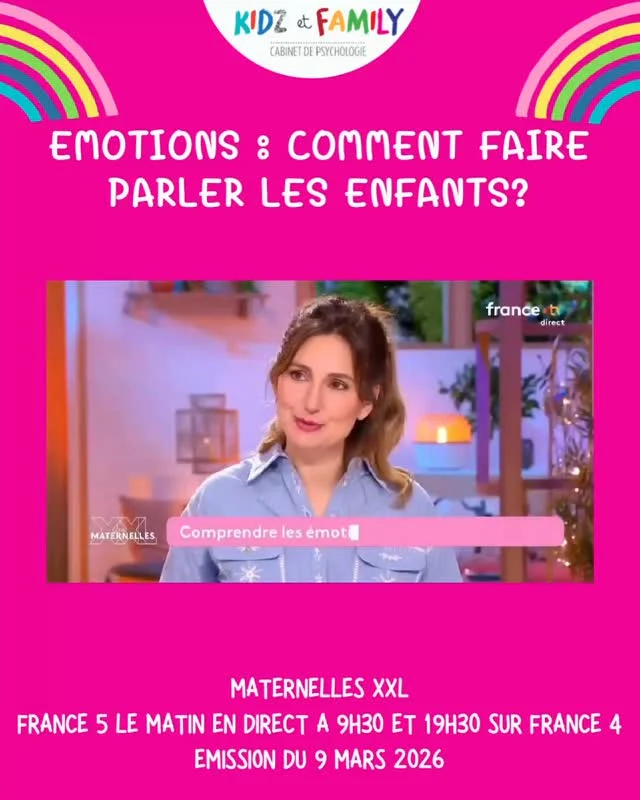 🩷Extrait de l émission des maternelles XXL @lamaisondesmaternelles du 9 mars, chronique d’Aurélie 👩🏻‍🦰 sur le thème des émotions chez les enfants. 
🩷À la fin de la chronique des idées d objets pour aider vos enfants à verbaliser et que vous identifiez mieux comment se passent les journées de vos enfants.
Émission à voir en intégralité sur le replay de France tv 
#emotions #psychologie #parents #enfants #parentalité
💄make up @sandrinewolfer 
🪮coiffure @fannybigoudy