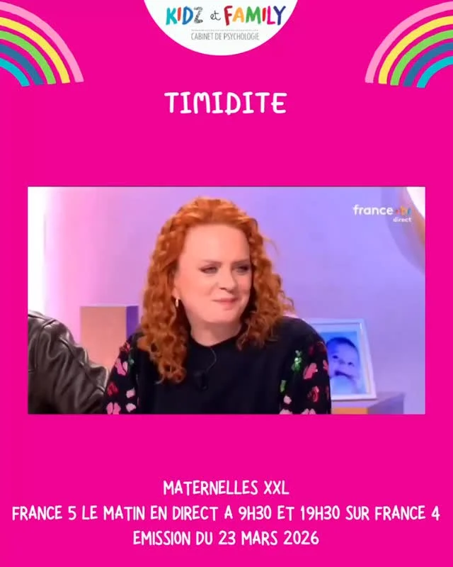 Chronique du 23 mars d’Aurélie pour @lamaisondesmaternelles sur le thème de la timidité .  Avec des conseils que vous pouvez mettre en place à la maison 🩷 
Replay disponible en intégralité de l’émission sur le replay de France tv. 
#timidité #enfanttimide #psychologue #psychologie