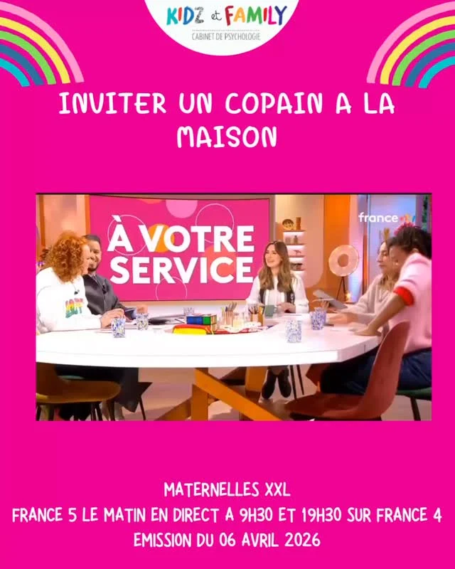 Extrait de la de la chronique d’Aurélie, du 6 avril 2026 pour @lamaisondesmaternelles 

🩵Le thème était :  inviter des copains à la maison :
–est-ce qu’il y a des vertus à inviter des copains à la maison ?
–Comment lancer l’invitation via les parents ? Via l’enfant ? 
- Comment faire pour que cela se passe bien ?

🩵Emission, disponible sur le replay de France.tv.
#copain #amitiés #parents #enfants #psychologie