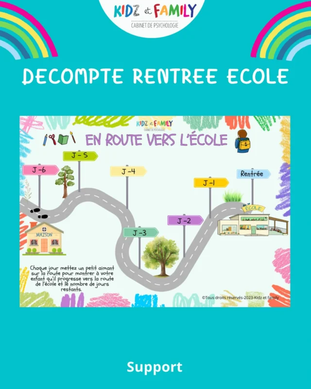 🎀À 1 semaine de la rentrée nouveau support pour aider vos enfants. 
Chaque jour on montre à l enfant la progression des jours , utile pour les enfants un peu anxieux et aussi pour les impatients .

🌟🌟Commente RENTRÉE pour recevoir le lien téléchargeable gratuitement en hd. 
#rentrée #rentreescolaire #conseils #enfants #parents