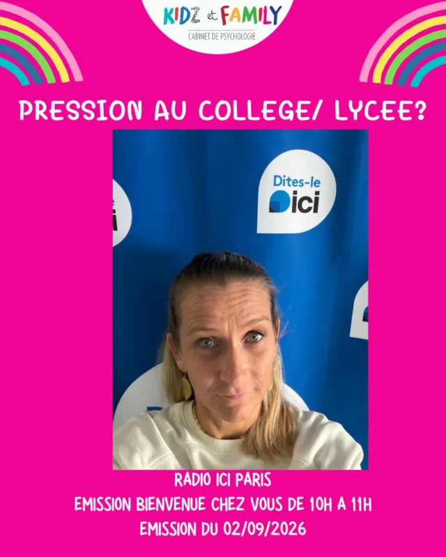 Clémence était l’invitée de @corentinefeltz avec @naim.bououchma sur la radio  @ici.officiel pour parler du collège et du lycée et est ce que nos ados subissent de la pression?
🌟 les enfants retiennent plus souvent les expériences vécues que nos explications.
🌟Chercher à caser du plaisir, de la satisfaction, de la joie, de la fierté là où vous pourrez dans l’école.
🌟Pas toujours facile à faire, mais dans le fond c’est notre meilleure chance de leur faire aimer🩵