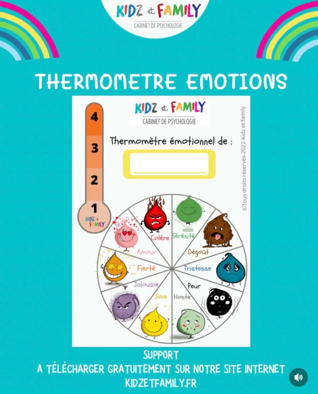 💚Support à imprimer et personnaliser en ajoutant le prénom de votre enfant. A télécharger gratuitement sur notre site > supports > émotions 

💚Insérez une flèche dans la roue et un trombone en haut à gauche pour faire glisser selon l’intensité.
 
💚Ce support est fait pour aider vos enfants à bien identifier l’émotion ressentie, la verbaliser puis trouver une solution si l’émotion est ressentie comme étant désagréable.

💚Vous pouvez aussi vous en servir pour montrer à vos enfants vos propres émotions.

#kidzetfamily #jeneveuxpas #emotions #enfants #parents education gestionemotionnelle gestiondesemotions pedopsy joie colère tristesse fierté peur astuces supports 
Illustration by @garnierraphaelle
