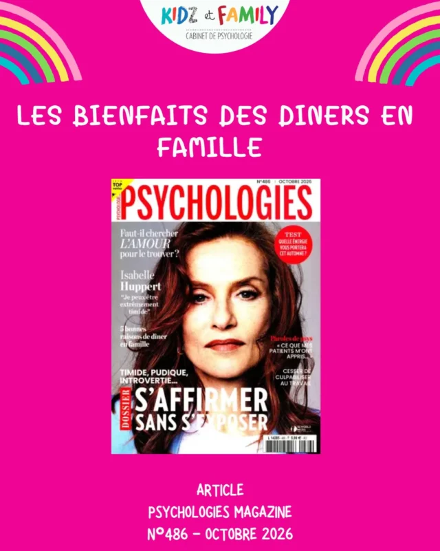 Interview de Clémence pour @psychologies_ magazine sur le thème des dîners en famille .
#diners #famille #parents #enfants